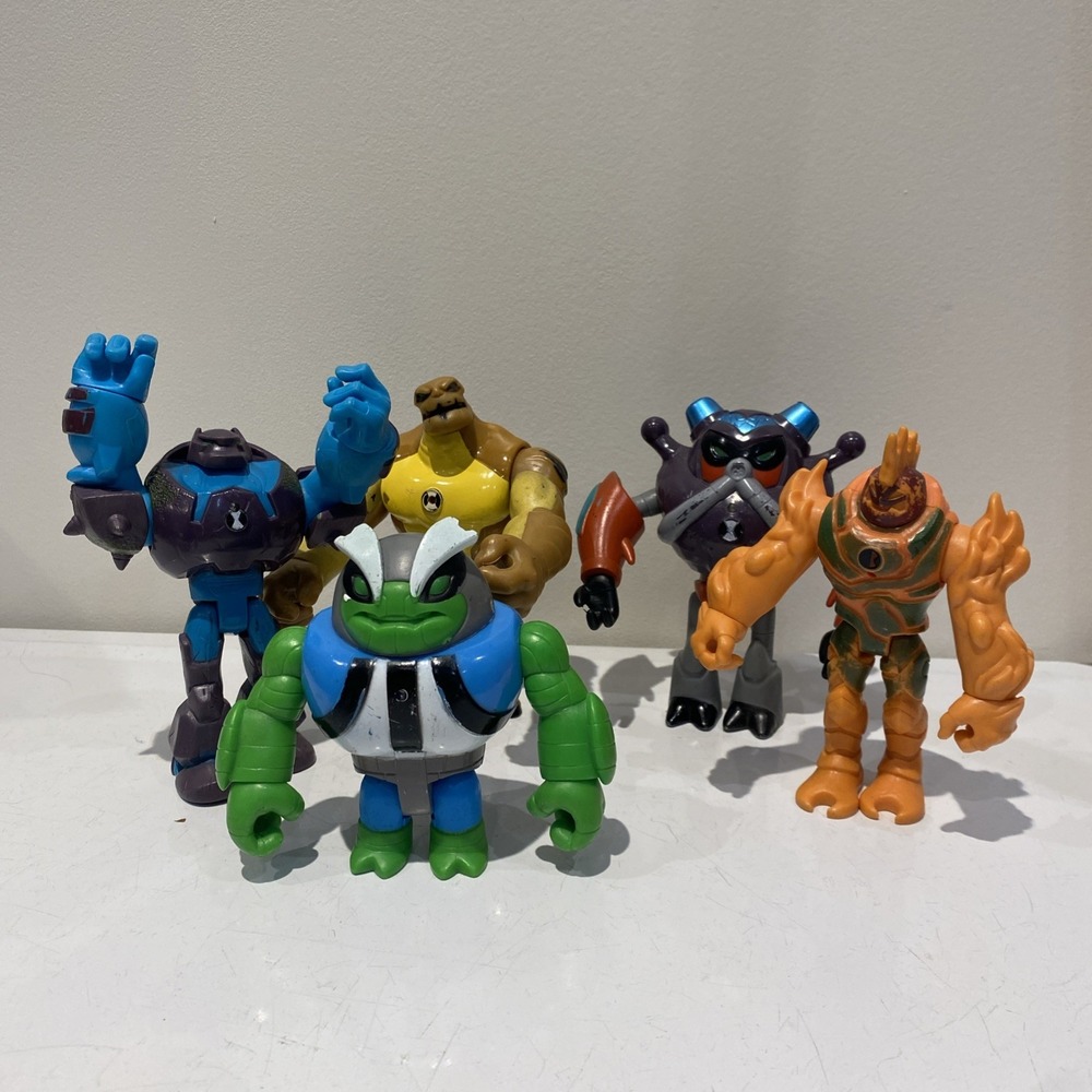 Bandai Playmates Ben 10 Figure Lot Of 5 Cartoon Network